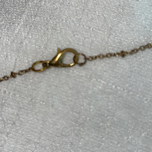 Vintage ANKLET  gold tone handcrafted 8 1/2” tiny delicate ball bead chain - Picture 3 of 3